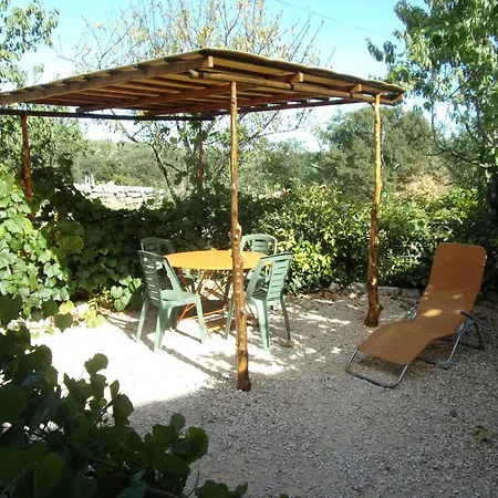 Couette-café Gîte le MAGNAN, 50 m2, charme, nature, terrasse, piscine chauffée, sud Ardèche Joyeuse