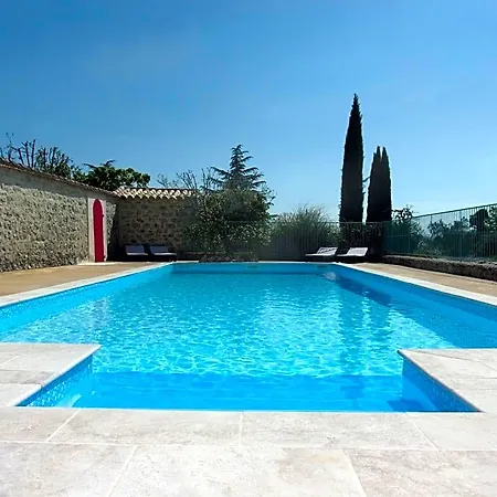 Le Magnan, 50 M2, Charme, Nature, Terrasse, Piscine Chauffee, Sud Ardeche לינה וארוחת בוקר ז'ואיוז